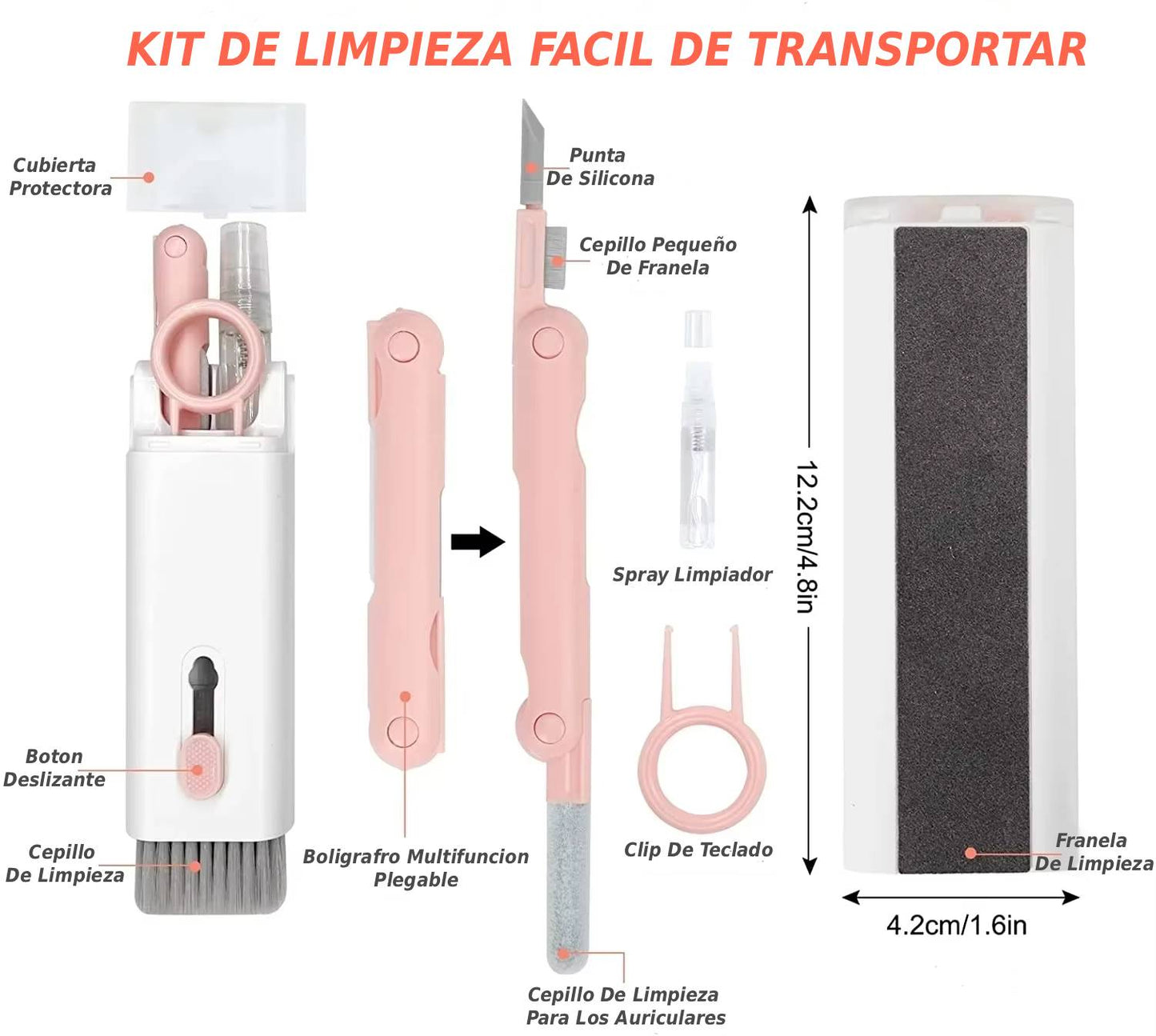 Kit Limpieza Zafiro Pulse 7 En 1