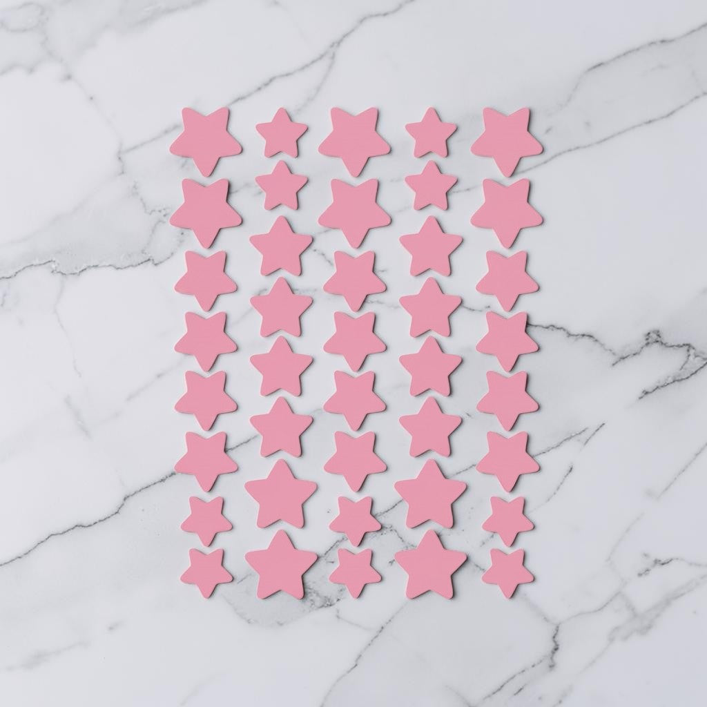 Parches hidrocoloides zafiropulse con forma de estrella rosa para el tratamiento de imperfecciones en la piel